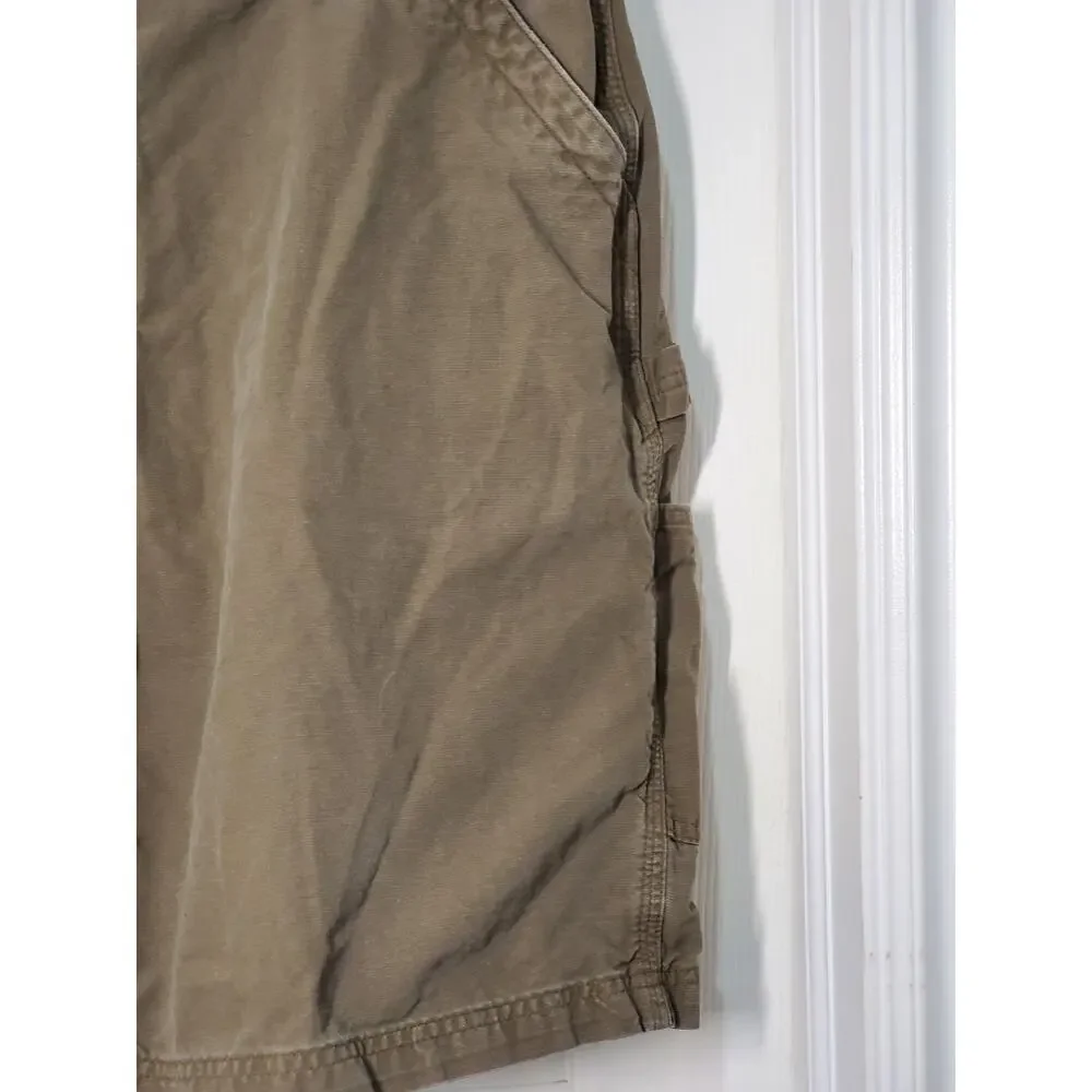 Carhartt B147 LBR Men’s Work Shorts Size 40 Brown Original Fit Cotton